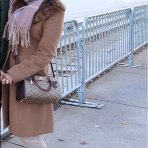 Ralph Lauren Faux Fur collar Trench coat
